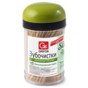 Зубочистки GRIFON 200шт в пласт баночке