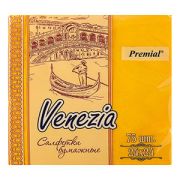 Салфетки декоративные однослойные «Venezia» насыщенных  тонов 1/75/20