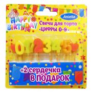 Свеча«Волшебная» цифра от 0 до 9 для торта
