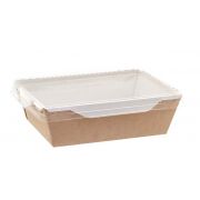 Салатник с прозрачной крышкой (белый) ECO OPSALAD 500 мл  1/300