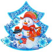 Украшение бумажное Снеговик 56 см 76942