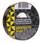 Изолента 15мм*20м черная КРЕПТОН